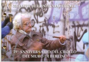 2014 Vaticano Busta Filatelico Numismatica 25° della Caduta del Muro di Berlino