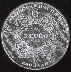 2014 Olanda € 5  200 Anni della Banca Centrale