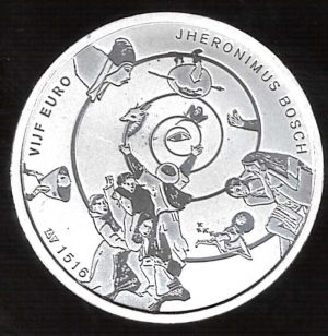2016 Olanda € 5  JHERONIMUS BOSCH