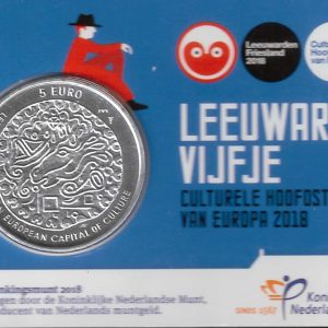 2018 Olanda € 5 Card LEEUWARDEN – Capitale EU Cultura