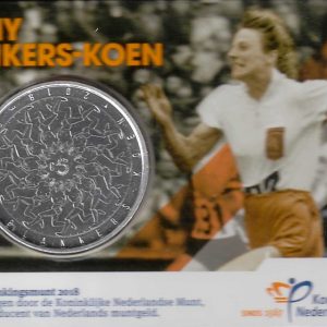 2018 Olanda € 5 Card FANNY BLANKERS KOEN Atletica leggera