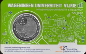 2018 Olanda € 5 Card 100° Università di Wageningen