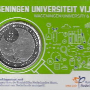 2018 Olanda € 5 Card 100° Università di Wageningen