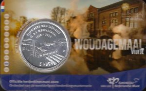 2020 Olanda € 5 Card  WOUDAGEMAAL 100° Stazione di Pompaggio