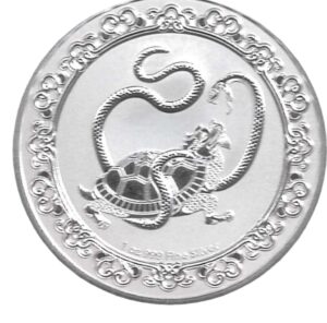 2021 Niue 1 oncia Black Turtle