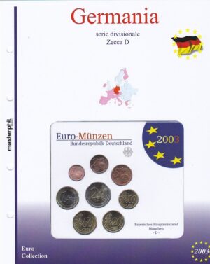 2003 Germania Divisionale 8 valori 5 zecche FdC Aggiornamento Masterphil - immagine 2