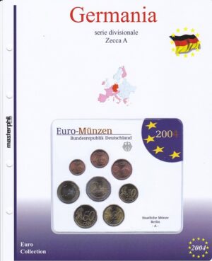 2004 Germania Divisionale 8 valori 5 zecche FdC Aggiornamento Masterphil