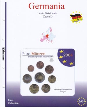 2004 Germania Divisionale 8 valori 5 zecche FdC Aggiornamento Masterphil - immagine 2