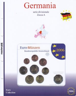 2006 Germania Divisionale 9 valori 5 zecche FdC Aggiornamento Masterphil