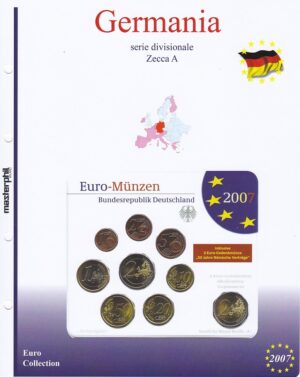 2007 Germania Divisionale 9 valori 5 zecche FdC Aggiornamento Masterphil
