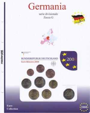 2008 Germania Divisionale 9 valori 5 zecche FdC Aggiornamento Masterphil - immagine 4