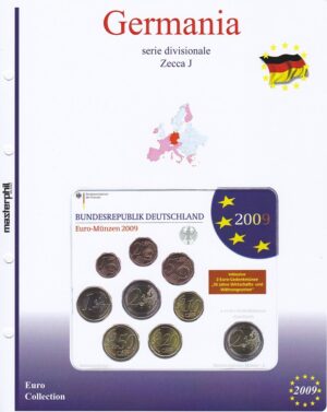 2009 Germania Divisionale 9 valori 5 zecche FdC Aggiornamento Masterphil - immagine 5