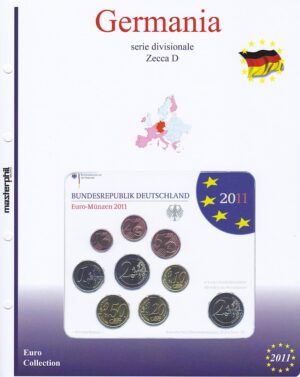 2011 Germania Divisionale 9 valori 5 zecche FdC Aggiornamento Masterphil - immagine 2