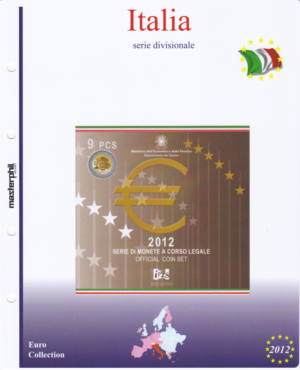 2012 Italia Serie Zecca 9 valori Aggiornamento Masterphil