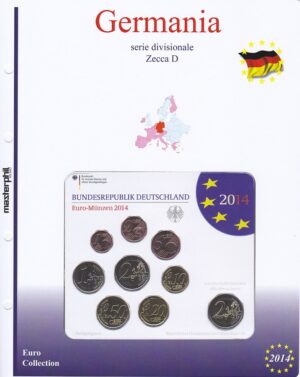 2014 Germania Divisionale 9 valori 5 zecche FdC Aggiornamento Masterphil - immagine 2