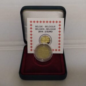 2014 Belgio € 2 Croce Rossa Proof
