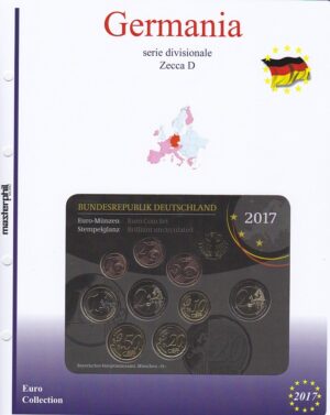 2017 Germania Divisionale 9 valori 5 zecche FdC Aggiornamento Masterphil - immagine 2