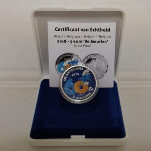 2018 Belgio € 5 60° Puffi