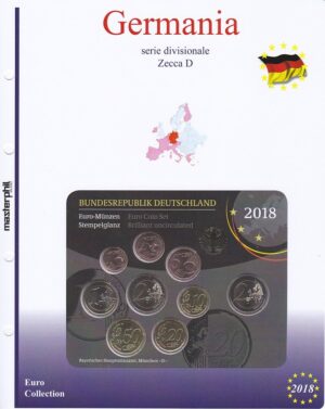 2018 Germania Divisionale 9 valori 5 zecche FdC Aggiornamento Masterphil - immagine 2