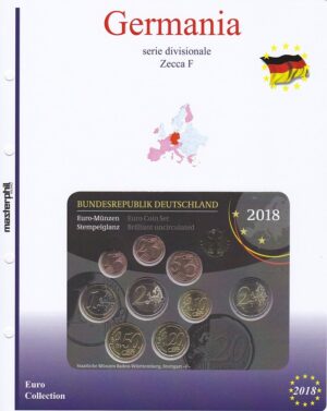 2018 Germania Divisionale 9 valori 5 zecche FdC Aggiornamento Masterphil - immagine 3