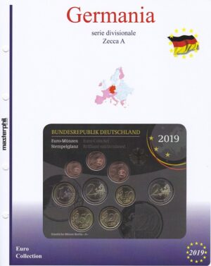 2019 Germania Divisionale 9 valori 5 zecche FdC Aggiornamento Masterphil