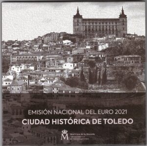 2021 Spagna divisionale 9 valori B.U. Città storica Toledo