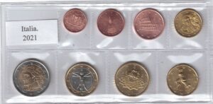 2021 Italia Serie annuale 8 valori sfusi
