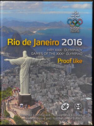 2016 Slovacchia Serie Zecca Olimpiadi Rio Fondo Specchio