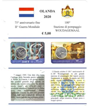 2020 Olanda € 5 Card Aggiornamento Anton Geesink - Telegiornale Ragazzi