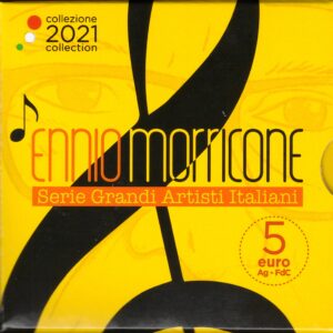 2021 Italia € 5 Ennio Morricone FdC Argento
