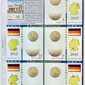 2015 Germania € 2 Riunificazione Aggiornamento Abafil