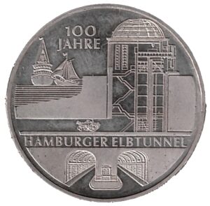 2011 Germania € 10 Tunnel d'Amburgo