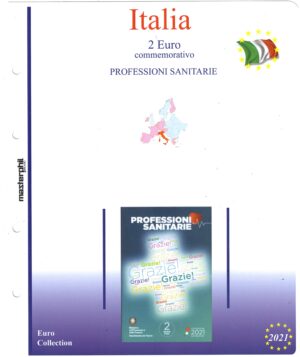 2021 Italia € 2  Coin card Professioni Sanitarie Aggiornamento Masterphil