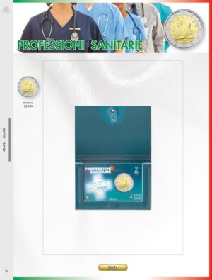 2021 Italia € 2  Coin card Professioni Sanitarie Aggiornamento Abafil