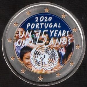 2020 Portogallo € 2 ONU Colore