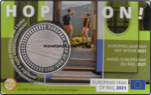 2021 Belgio € 5 Anno EU del Treno Card