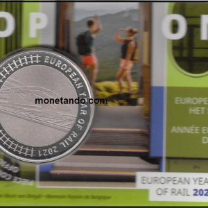 2021 Belgio € 5 Anno EU del Treno Card