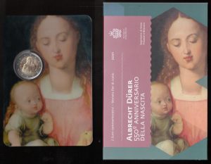 2021 San Marino € 2 Albrecht Durer 550° Anniversario della nascita