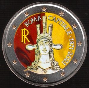 2021 Italia € 2 150° Roma Capitale Colore