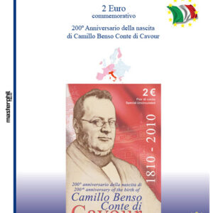2010 Italia € 2  Coin card Cavour Aggiornamento Masterphil