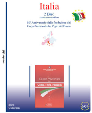 2020 Italia € 2  Coin card Vigili del fuoco Aggiornamento Masterphil
