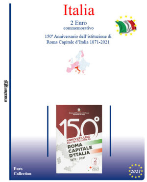 2021 Italia € 2  Coin card 150° Roma Capitale Aggiornamento Masterphil