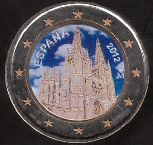 2012 Spagna € 2 Burgos Colore