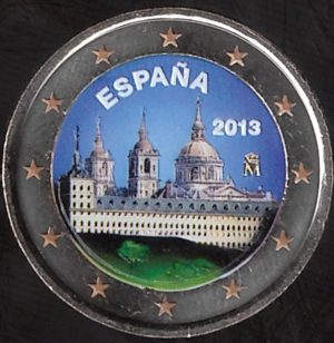 2013 Spagna € 2 Escorial Colore