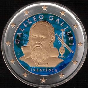 2014 Italia € 2 Galileo Galilei Colore