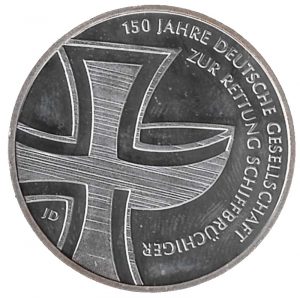2015 Germania € 10 Argento 150° Ass. Salvataggi Mare