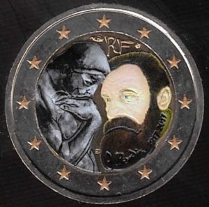 2017 Francia € 2 Rodin Colore