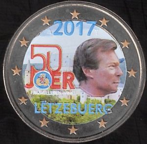 2017 Lussemburgo € 2 Esercito Volontario Colore