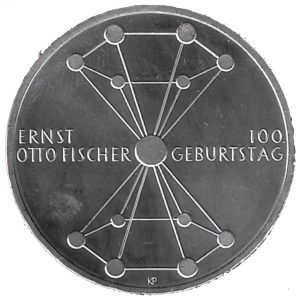 2018 Germania € 20 Argento 100° Compleanno Ernst Otto Fischer