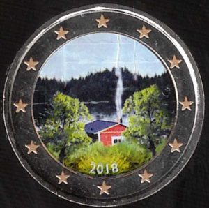 2018 Finlandia € 2 Sauna Colore
